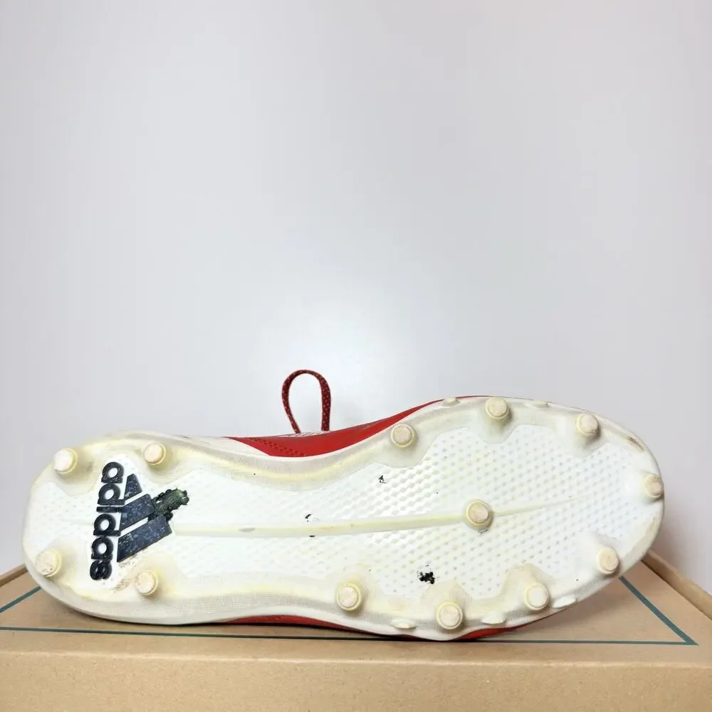 Adidas Cleats Size 5.5 Mens 7 Womens Adizero Impact Red White Football Shoes